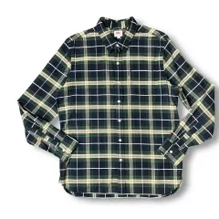 リーバイス ホワイトタブ チェック 長袖 シャツ L