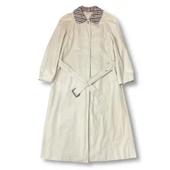 DAKS ベージュ ベルト付き トレンチ ロングコート 85