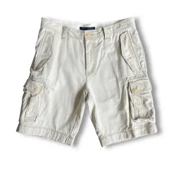 (32) トミーヒルフィガー ベージュ カーゴ バミューダ パンツ