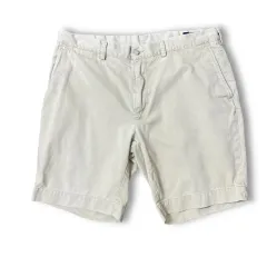 (36) ポロ ラルフローレン ベージュ クラシックフィット チノ ハーフパンツ