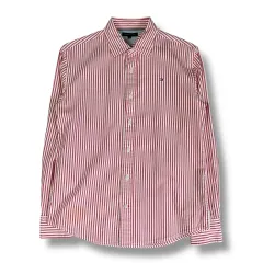 トミーヒルフィガー レッド ストライプ 長袖 シャツ 14