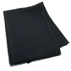 【 良品 】CHANEL シャネル 大判ストール シャドウ調 ランダム ココマーク カシミア100％ ブラック イタリア製 黒 防寒 ショール ストール レディース メンズ ユニセックス 男女兼用
