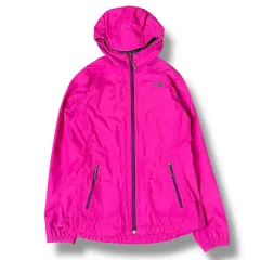 THE NORTH FACE ザノースフェイス PURPLE パープル ロゴ マゼンタ ピンク ウィンドブレーカー S