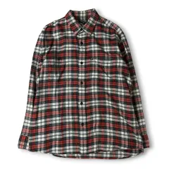 ポロジーンズ ラルフローレン オレンジ ブルー 白 CHECK ツーポケット 長袖 シャツ 95