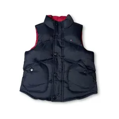 Tommy Hilfiger トミーヒルフィガー キッズ ミニロゴ ネイビー ダウン ベスト 3T