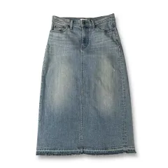 (28) トミー ジーンズ インディゴ デニム ストレッチ ロング スカート