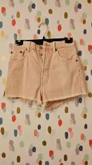 ザラ ピンク デニム カットオフ ハーフパンツ/26サイズ