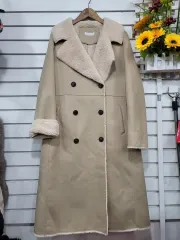 #レディース ファッション OBLZ ロング ムートン コート