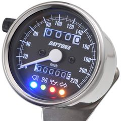 【希少】Daytona スピードメーター埋め込みヘッドライト　ケーブル付き 希少】Daytona スピードメーター埋め込みヘッドライト ケーブル付き