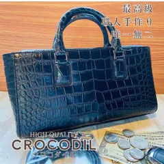 クロコダイル 本革 シャイニングブラック ハンドバッグ ショルダーバッグ 2WAY ミニバッグ お出かけ パーティー ワニ本革 本物保証