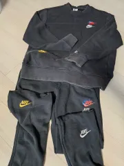 ナイキ ブラック スウェット + トレーナー パンツ セット