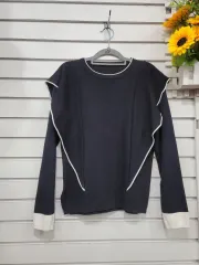 #レディース ファッション ZARA ザラ ブラック ニット Tシャツ