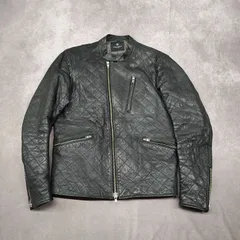 ユナイテッドアローズ Lサイズ キルティングシングルライダース  ラムレザー 革ジャン レザージャケット UNITED ARROWS