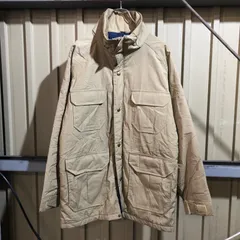 1433 Woolrich マウンテンジャケット ベージュ M ウールリッチ フルジップ アウトドア 古着卸 アメリカ仕入