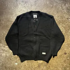 WACKOMARIA × WOLF'S HEAD ワコマリア × ウルフズ ヘッド バック刺繍ロゴ KNIT CARDIGAN ニット カーディガン M