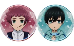 【中古】バッジ・ピンズ [単品] 糸師凛(幼少期)＆糸師冴(幼少期) 描き下ろしイラスト使用缶バッジ2個セット 「Blu-ray ブルーロック VS. U-20 JAPAN 特装限定版」 アニメイト全巻購入特典