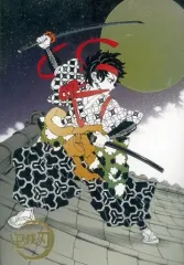 【中古】キャラカード 竈門炭治郎 「鬼滅の刃 吾峠呼世晴原画展 箔押しイラストカードコレクション」