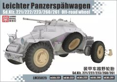 【中古】プラモデル 1/35 Sd.Kfz.221/222/223/260/261用 オフロードホイールセット ディティールアップパーツ [LANLM-35025]