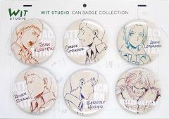 進撃の巨人 WIT STUDIO 缶バッジ コレクション 5点セット - メルカリ