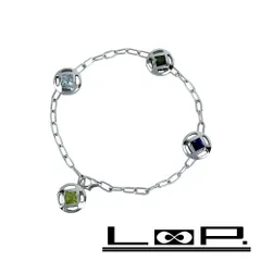 カルティエ ■新同■ パシャグリット ブレスレット アクセサリー スクエアカット シルバー K18 WG 750 11.7g 【455117】11のサムネイル