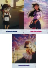 【中古】クリアファイル A.江戸川コナン＆毛利蘭＆灰原哀 クリアファイルセット 黄昏時ver. 「名探偵コナン」