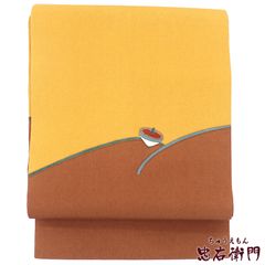 名古屋帯 安田綴れ 爪織本綴れ 独楽柄 錫紵色 KO-1318 - メルカリ
