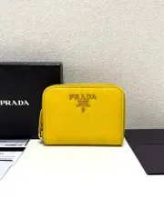 (フルセット) PRADA プラダ ビテロ ムーヴ メタルロゴ ジッパー カードウォレット