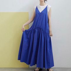 新品✨【川上桃子さんコラボ】口一切り替えワンピース - メルカリ