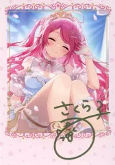 【中古】キャラカード さくらみこ 箔押し複製サイン入りおるだん描き下ろしチェキ風ブロマイドカード 「バーチャルYouTuber ホロライブ さくらみこ 誕生日記念2025 誕生日記念フルセット」 購入特典