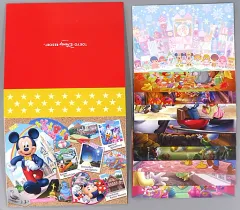 【中古】ポストカード 集合(レッド) ポストカードホルダー付きポストカード10枚セット 「ディズニー」 東京ディズニーリゾート限定