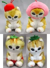 【中古】キーホルダー 全4種セット フルーツにゃんマスコットぬいぐるみ 「mofusand」