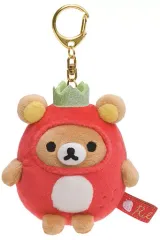 【中古】キーホルダー・マスコット(キャラクター) リラックマ ストロベリーパーティーテーマ ぶらさげぬいぐるみ 「リラックマ」