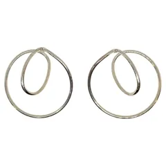 GEORG JENSEN ジョージジェンセン　イヤーカフ/イヤーフック (専用箱付き)　シルバー (925刻印あり) キングラム[68]