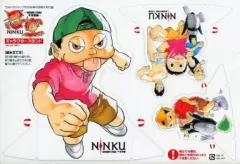 【中古】小物(キャラクター) 風助＆ヒロユキ＆藍眺＆橙次 キャラクタースタンド 「忍空」 ウルトラジャンプ 2006年6月特大号付録