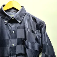 BLACK LABEL CRESTBRIDGE 長袖チェックシャツ ネイビー サイズM