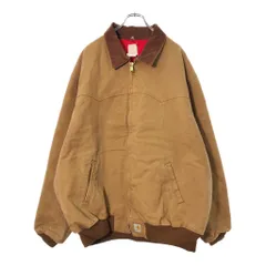 00年代 Carhartt カーハート サンタフェジャケット 大きいサイズ ブラウン(メンズ 3XL Tall)中古 古着 X1192