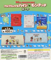 【中古】紙製品 ガチャ台紙 「アルプスの少女ハイジ×モンチッチ ポーチ」