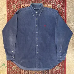 90s ポロラルフローレン ブレア フィット コーデュロイ シャツ 105-110