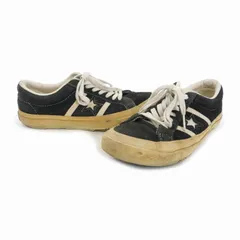 コンバース CONVERSE STAR&BARS ローカット スニーカー スエード US5 24cm ブラック ホワイト 1CK882