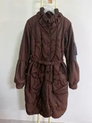 ヴィンテージ(S)オイルリリー レディース シュシュ ベルト付き ロング アウター