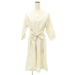 シンプリシテェ Simplicite ワンピース ひざ下丈 ワンサイズ ライトベージュ