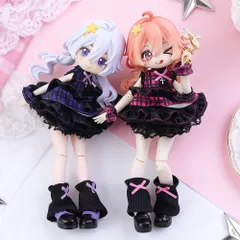 ドール本体などは含まぶるれません ドール服 OB11サイズ アイドル衣装セット ドール衣装 パニエ ワンピース 1/12 BJD 女性グループ風 着替え可能 ロリータスタイル YMY ねんどろいどどーる オビツ衣装 ドール洋服 互換対応 4色からお選び