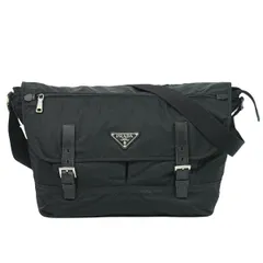 本物 プラダ PRADA ナイロン ショルダーバッグ ポシェット ブラック バッグ 中古・