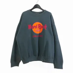 ヴィンテージ VINTAGE USA製 ハードロックカフェ トレーナー スウェットXL グレー グリーン 