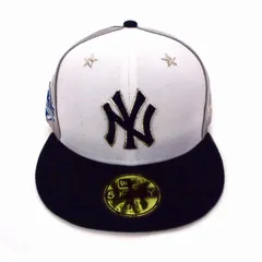 ニューエラ NEW ERA 59FIFTY 刺繍ロゴ キャップ 帽子 7/38 58.7㎝ ホワイト/グレー/ネイビー