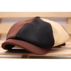 キャスケット帽子 無地 カジュアル派 ポリ キャップ 帽子 メンズ レディース 56cm～60cm KC76-6