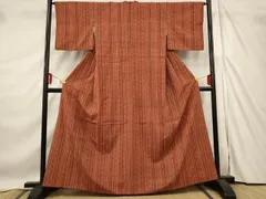 平和屋着物■上質な紬　間道　正絹　逸品　AABE4636stのサムネイル