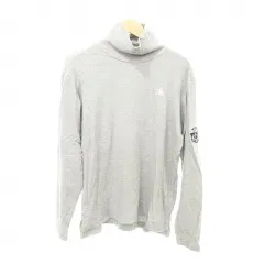 ルコックスポルティフ le coq sportif 美品 タートルネック インナー カットソー 長袖 Mサイズ グレー