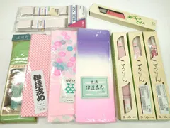 平和屋着物▼和装小物　着付け用品まとめて10点　伊達締め　コーリンベルト　ウエストベルトなど　菊　暈し　逸品　未使用　CABA9519ju