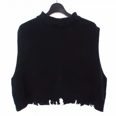 ステュディオス STUDIOUS バックスリット タートルネックニット ベスト F ブラック 黒 209432002